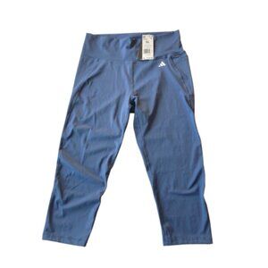 Adidas Optime Stash Pocket 3/4 Leggings Training Women's XL Preloved Ink NWT